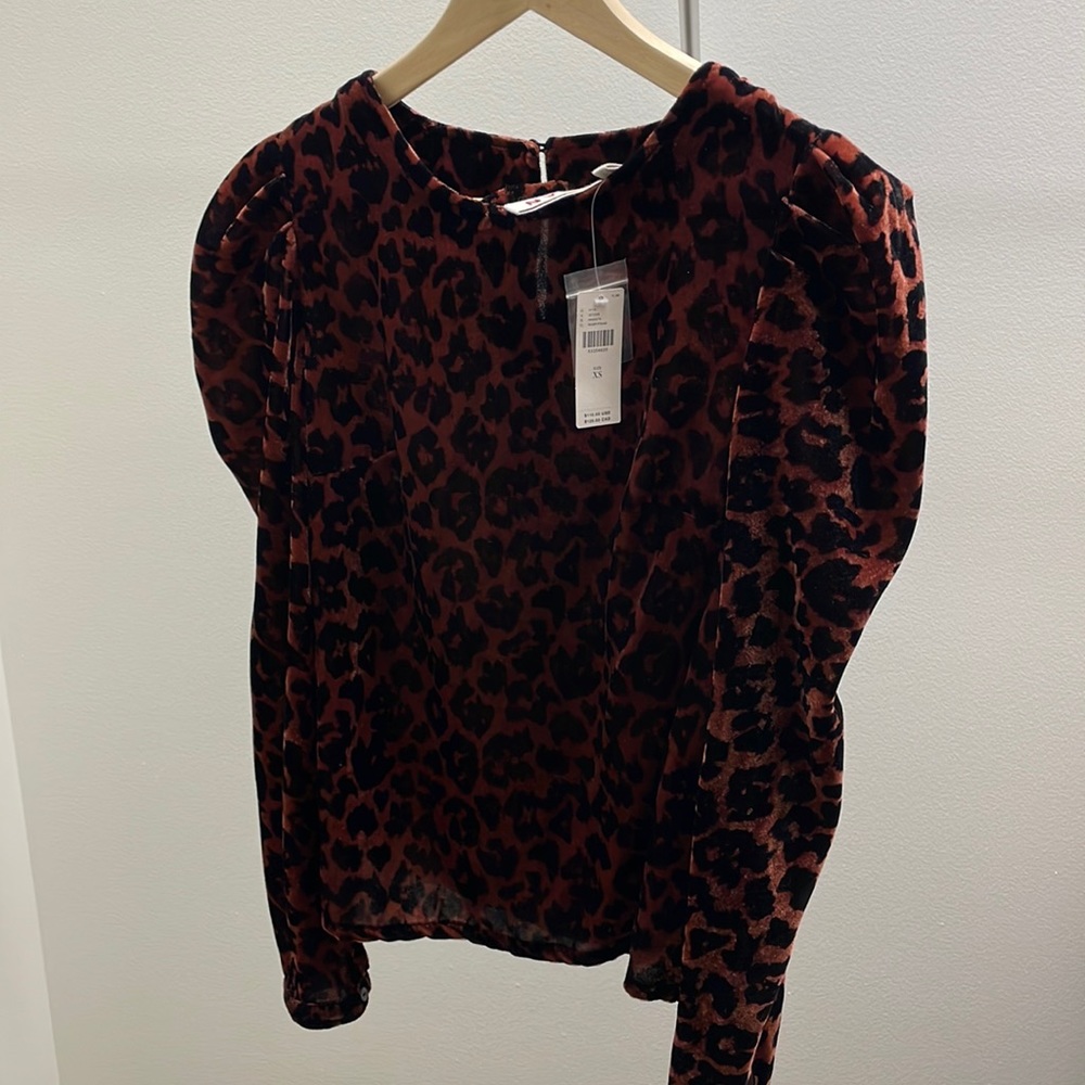 Anthropologie leopard top.